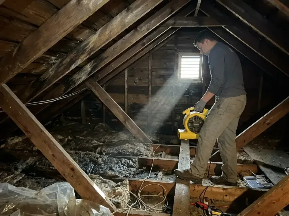 attic-water-damage-drying-proc-007 — frequently asked questions, Emergency Water Extraction & 24/7 Flood Response in Kaukaun…